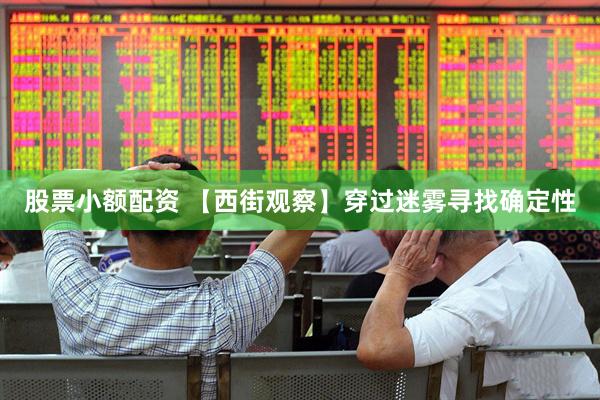 股票小额配资 【西街观察】穿过迷雾寻找确定性